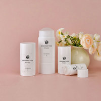 0.5oz 1oz 1.67oz 2.33oz vide fond rond torsion vers le haut blanc mat PP plastique solide parfum crème correcteur déodorant bâton Tube