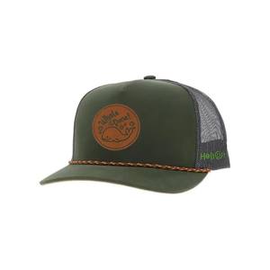 Gorras de camionero OEM de alta calidad 112 con parche de cuero granate verde oscuro Vintage 5 paneles malla Snapback sombreros para adultos - Product Image 4