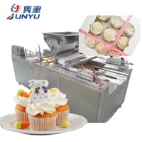 Machine industrielle de fabrication de gâteaux aux fraises, four à gaz commercial pour cupcakes, ligne de production de gâteaux, prix usine