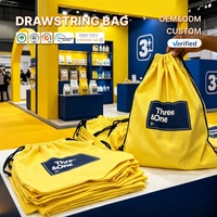 Sac à cordon en toile pour événements universitaires, avec logo personnalisé imprimé, promotionnel, réutilisable, en gros, pour étudiants, en coton durable