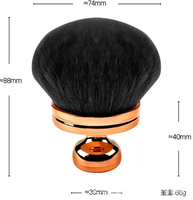 Kunden spezifisches Logo New Style Extra große Körper bürste mit weichen Borsten Make-up Flach pinsel Lose Puder bürste Beauty Tools Großhandel