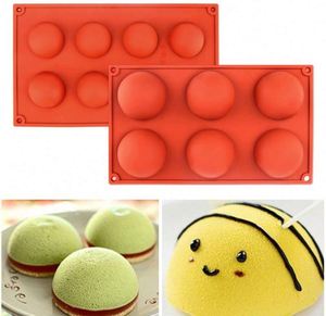 Semi Sphere Silicone Mold Food Grade 6 Hole Semicircle Fudge Kitchen Silicone Baking Chocolate Cake Mold Baking - Product Image 2