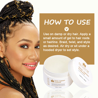 Cire coiffante bio à la senteur de miel pour cheveux bouclés, tenue extra forte, sans résidus blancs, 115 ml, marque privée, vente en gros