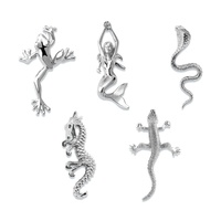 Nuevos Collares de Cadena de Eslabones de Acero Inoxidable Serie Reptiles 2026, Joyería Chapada en Oro con Colgantes de Sirena, Caballito de Mar, Serpiente y Rana, Estilo Europeo
