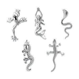 Nouvelle Série Reptiles 2026 – Colliers en Chaîne Maillons en Acier Inoxydable Plaqué Or avec Pendentifs Sirène, Hippocampe, Serpent, Grenouille – Bijoux Europe - Product Image 6