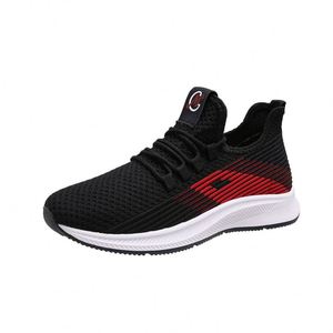 Zapatillas Casuales Multifuncionales de Seguridad para Hombre con Malla Alta de Tela Jacquard, Suela de PVC Iluminada y Flexible para Primavera/Verano - Product Image 1