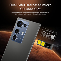 Smartphone Android 14 S25 Ultra 5G LTE, grand écran HD de 7,3 pouces, 16 Go + 1 To, processeur Deca Core, appareil photo 108 MP, débloqué, version espagnole