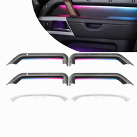 Kit d'éclairage d'ambiance LED pour voiture, fibre optique, intérieur, 64 couleurs, contrôle par application, garniture en carbone pour Land Rover Defender 2020-2025
