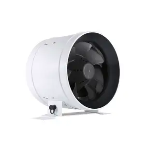 6 inch high efficiency silent extractor ventilation mixed flow inline duct centrifugal ec fan