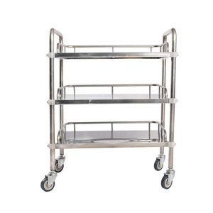 Chariot d'hôpital en acier inoxydable Tianlu avec tiroirs et seau pour usage en clinique dentaire - Product Image 3
