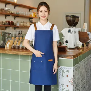 Aprons For Women Adjustable Chef Aprons With Logo Custom In Cotton Kitchen Apron Custom Print