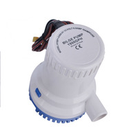 Peringkat 24V 2000GPH Pompa Lambung Kapal Dc Air Dc Otomatis Kecil untuk Kapal Pompa Surya untuk Kolam