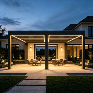 Pabellón Exterior Motorizado con Persianas Abatibles, Optimizado para la Comodidad en las Cuatro Estaciones, Construcción de Gran Envergadura Resistente al Viento con Modos Inteligentes Múltiples - Product Image 6