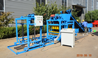 Machine de fabrication de blocs pressés pour la production de blocs de ciment et de briques d'argile, à moteur essence, de Chine, avec moule à briques