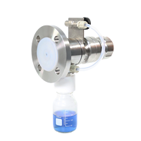 Vanne d'échantillonnage à bride fermée en acier inoxydable 316L sanitaire pour produits chimiques et pétroliers