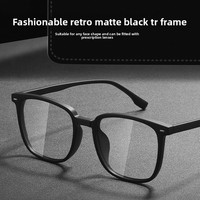 Nouvelles montures de lunettes unisexes Bestfen TR anti-lumière bleue, carrées, à monture complète, légères, transparentes, couleur thé, finition TR2101T