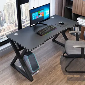 ホームオフィスカスタムコンピューターテーブル用卸売新デザインベストモダン白黒ゲームデスク