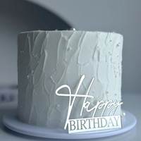 Grenzüberschreitender Stil Moderner Wiederverwendbarer Umweltfreundlicher Acryl-Buchstaben-Kuchendekorations-Set „Happy Birthday“ Kuchenaufsätze Zubehör