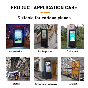 Ngoài trời tầng đứng kỹ thuật số biển 43 49 55 65 inch quảng cáo Màn hình <span class=keywords><strong>LCD</strong></span> IP65 cho tàu điện ngầm sân bay wayfinding giáo dục kiosk - Product Image 4