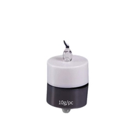 Petite bougie LED à piles en plastique, blanc chaud clignotant, pour décoration de chemin, mariage et confession