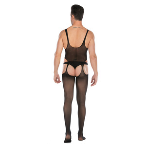 Collants résille classiques sexy pour hommes, collants stretch, combinaisons intégrales, <span class=keywords><strong>bas</strong></span>, lingerie, spandex/nylon, livraison rapide - Product Image 6