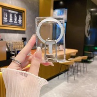 Accessoires de téléphone portable tendance, design professionnel pour PC, étui de téléphone magnétique avec porte-cartes pour iPhone