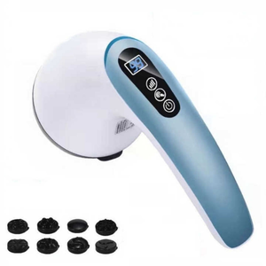 Martillo de Masaje Portátil de Doble Cabezal, Martillo de Masaje Eléctrico Vibratorio de Mano con Almohadilla Térmica - Product Image 6