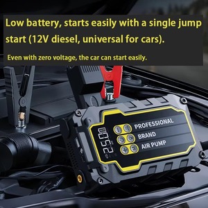 12V 600A Car Jump With 22mm 6400mAh Battery Booster for Cars SUV CYD32-Jump Starter This 12V Jump <b>Star</b> - Product Image 4
