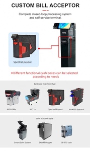 Windows/Android System Ordering 21.5 Inch Touch Screen QR <b>Scanner</b> <b>Printer</b> Cash Dispenser Self Service Machine - Product Image 5
