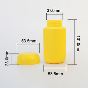 Bouteille en plastique ronde de 170 ml en HDPE de qualité alimentaire pour capsules de protéines, lait en poudre, pilules et compléments alimentaires, avec possibilité de personnalisation de la couleur et de la finition - Product Image 6