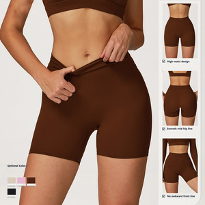 Pantalon de fitness respirant à haute élasticité pour femmes Leggings de yoga taille haute à motif solide pour femmes - Product Image 3