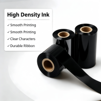 Pita Resin Wax Transfer Termal Industri ck Kompatibel dengan Printer Label HP Oki 110*90 Cina