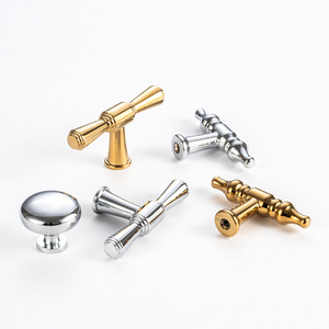 Furniture Handle And <b>Knob</b> Zinc Alloy Bar Cabinet Drawer Gold Traditional Durable Hardware - Product Image 4