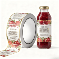 Étiquettes personnalisées pour boissons et jus, autocollantes, durables, imperméables, en vinyle en rouleau, impression couleur, étiquettes en papier texturé pour bouteilles de vin