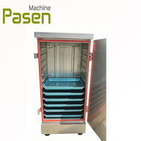 Machine à Cuire à la Vapeur Automatique 8, 10, 12, 24 Plateaux, Ronde, pour Nouilles, Aliments, Gaz, Électrique, Momo, Buns, Dumplings, Riz
