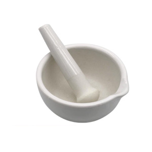 Juego de Mortero y Pilón de Porcelana, Recipiente de Molienda de Cerámica de Alta Dureza, Herramientas de Molienda de Muestras Sólidas para Laboratorio - Product Image 5