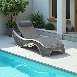 Sunway Nouveauté Meubles de <span class=keywords><strong>Piscine</strong></span> Extérieurs en <span class=keywords><strong>Plastique</strong></span> <span class=keywords><strong>Chaise</strong></span> <span class=keywords><strong>Longue</strong></span> Ajustable Moderne Jardin Hôtel <span class=keywords><strong>Chaise</strong></span> <span class=keywords><strong>Longue</strong></span> Patio - Product Image 2