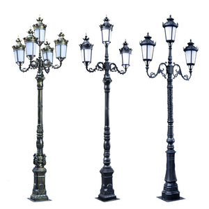 Professional Manufacture Outdoor Antique Cast Iron Street <b>Post</b> Led Garden Pole <b>Light</b> Garden Pole <b>Light</b> - Product Image 1