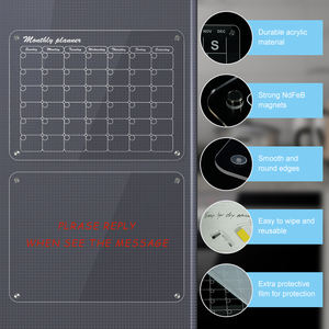 Lot de 2 calendrier magnétique en acrylique calendrier mensuel <span class=keywords><strong>hebdomadaire</strong></span> en acrylique pour réfrigérateur vente en gros meilleur format et design personnalisés - Product Image 4
