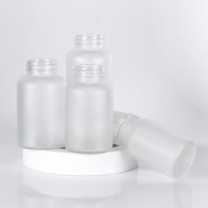 Flacon en verre transparent sablé en gros, flacon capsule, emballage pharmaceutique, pot à pilules pour produits de santé avec bouchon à vis - Product Image 5