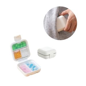 New Multi-Compartment Compact Double-Layer Sealed Moisture-Proof <b>Pill</b> <b>Case</b> <b>for</b> Travel - Product Image 1