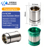 Lentille laser HXLASER NC30B avec support de lentille D30 F75 F100 F125 F150 F200, ensemble de lentilles de collimation et de focalisation pour tête de découpe WSX