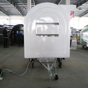 CE <strong>Proved</strong> Best Selling Fiberglass Camper Caravan/ Customized Mobile Fast Food Truck/ Hamburegr Ice Cream Coffee Camping Trailer - Product Image 6