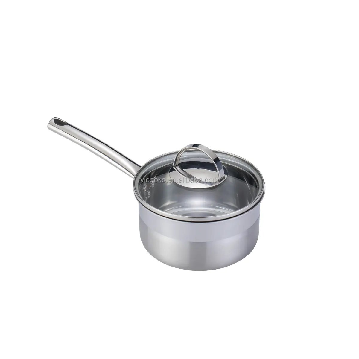 キッチンステンレス鍋調理器具内の容量スケール付き16cm使いやすい牛乳調理鍋