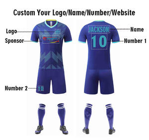 热卖定制训练足球球衣来样定做批发足球球衣带名印花刺绣新定制团队 - Product Image 2