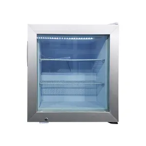 Meisda SD55 55L Miniefriedgerät Ein-Temperatur-Kaltwaren- und Eiscreme-Speicher Gefrierschrank mit Glastür