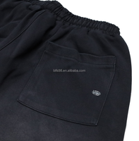 Pantalones Cortos Deportivos de Verano Personalizados, Básicos, de Algodón, Color Sólido, Gruesos, 100% Algodón, con Logotipo Personalizado, Talla Grande, Holgados, para Hombre