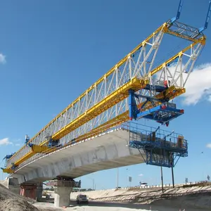 Pórtico de lançamento de ponte ferroviária de alta velocidade 200T 260T, viga de instalação, guindaste de ereção, pórtico de lançamento