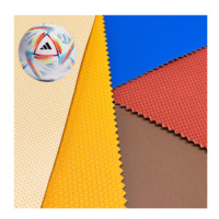 Fournisseur direct d'usine, cuir synthétique de haute qualité pour le football, tissu en cuir durable, matériau en rexine pour la fabrication de ballons de football