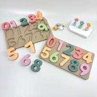 Planche d'équilibre numérique 3D en silicone, jouet éducatif de puzzle pour enfants, jeux amusants avec des chiffres